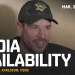Crosby, Girard, Karlsson, Muse Media Availability (3.20.26) | Pittsburgh Penguins