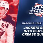 Blue Jackets Surge Into Playoffs & Crease Questions for Contenders | Daily Faceoff Live