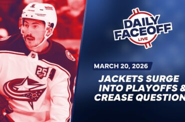 Blue Jackets Surge Into Playoffs & Crease Questions for Contenders | Daily Faceoff Live