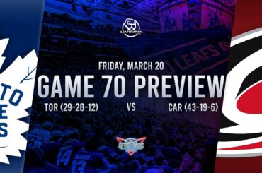 Toronto Maple Leafs vs Carolina Hurricanes Game 70 Preview: Lineups, Goaltenders, & Best Bets