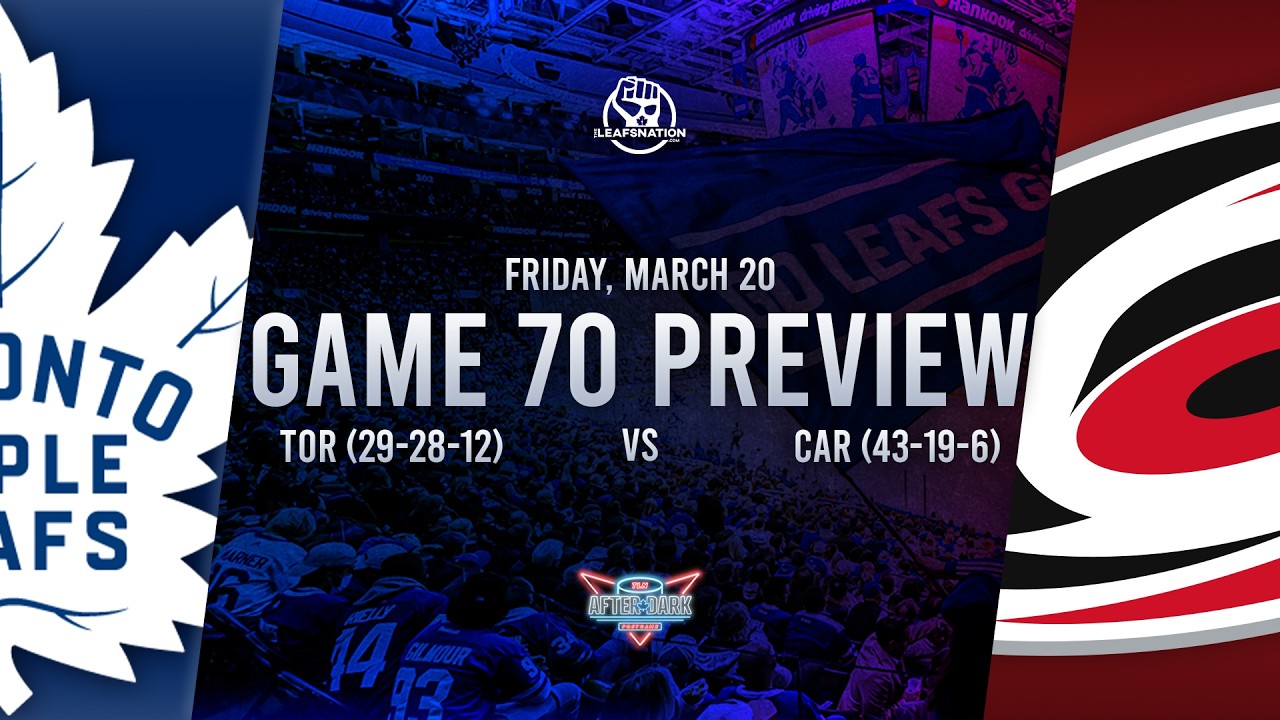 Toronto Maple Leafs vs Carolina Hurricanes Game 70 Preview: Lineups, Goaltenders, & Best Bets