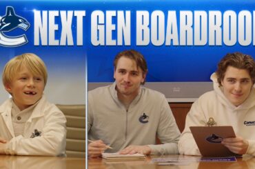 Vancouver Canucks Next Generation Game | Liam Öhgren & Linus Karlsson Planning Meeting