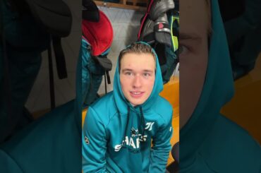 Celebrini on Sharks "Gripping Sticks Tight", Different Pressure Now Than Olympics, How To Have Fun