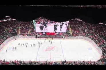 LA Kings’ Anze Kopitar’s final handshake line against the New Jersey Devils at Prudential Center