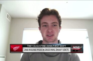 Detroit Red Wings top prospect and Michigan St. goalie Trey Augustine joins First Shift