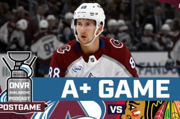 Martin Necas and the Avalanche play A+ game against Chicago Blackhawks