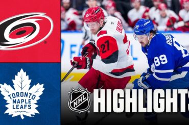 Hurricanes vs. Maple Leafs | NHL Highlights | March 20, 2026