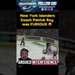 Patrick Roy angered on Brady Tkachuk game winner #NHL #Hockey #fyp #foryou #Sens #Isles