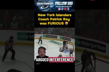 Patrick Roy angered on Brady Tkachuk game winner #NHL #Hockey #fyp #foryou #Sens #Isles