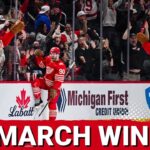 BIG MARCH WIN! Alex DeBrincat's 2nd straight 3-point night fuels Red Wings win over Canadiens