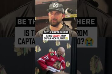Is Nick Foligno Saying his GOODBYES to Chicago? 👀😭