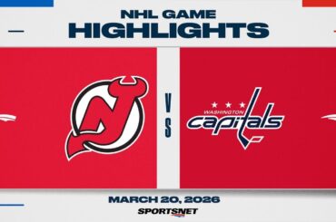 NHL Highlights | Devils vs. Capitals - March 20, 2026