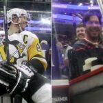 Sidney Crosby letting this Canes fan hear it after going on the power play 😆