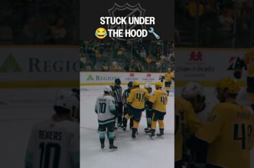 That puck was STUCK 😂👀