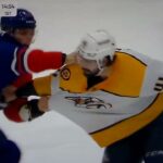 NHL Hockey fight - Vasily Podkolzin(Oilers) vs. Nicolas Hague(Predators)