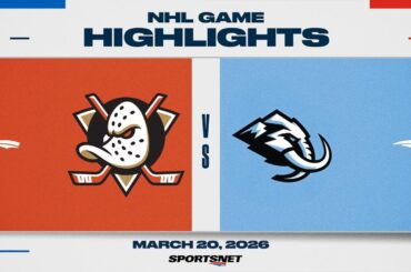 NHL Highlights | Ducks vs. Mammoth - March 20, 2026