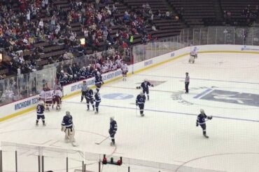 Troy Terry hat-trick goal vs Penn State 2017 NCAA hockey tournament Midwest regional 3-26-17