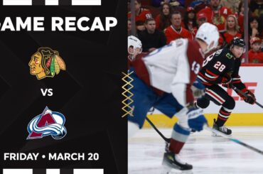 Blackhawks vs. Avalanche Game Highlights | 3.20.26