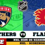 🔴LIVE : Florida Panthers Vs Calgary Flames | NHL 2026 | NHL Live SCOREBOARD