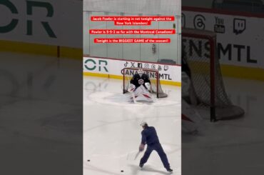 Jacob Fowler is starting in net tonight!!