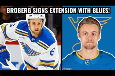 Phillip Broberg Signs HUGE Extension With The St Louis Blues!