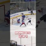 Brownie over Big Apple #shorts #njdevils #devilsvsrangers #connorbrown #brownie #nhl #hockey