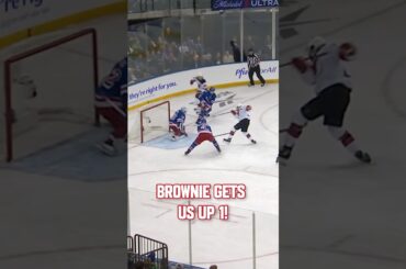 Brownie over Big Apple #shorts #njdevils #devilsvsrangers #connorbrown #brownie #nhl #hockey