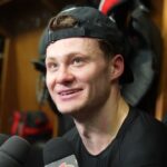 Brady Tkachuk, Tim Stützle, Travis Green Pregame Media vs TOR