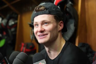 Brady Tkachuk, Tim Stützle, Travis Green Pregame Media vs TOR