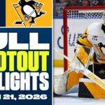 Winnipeg Jets at Pittsburgh Penguins | FULL Shootout Highlights - March 21, 2026