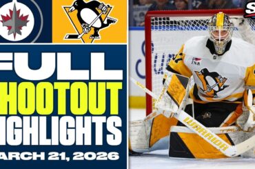 Winnipeg Jets at Pittsburgh Penguins | FULL Shootout Highlights - March 21, 2026
