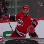 Jordan Martinook with the shorty to open the scoring 🚨 Penguins vs. Hurricanes