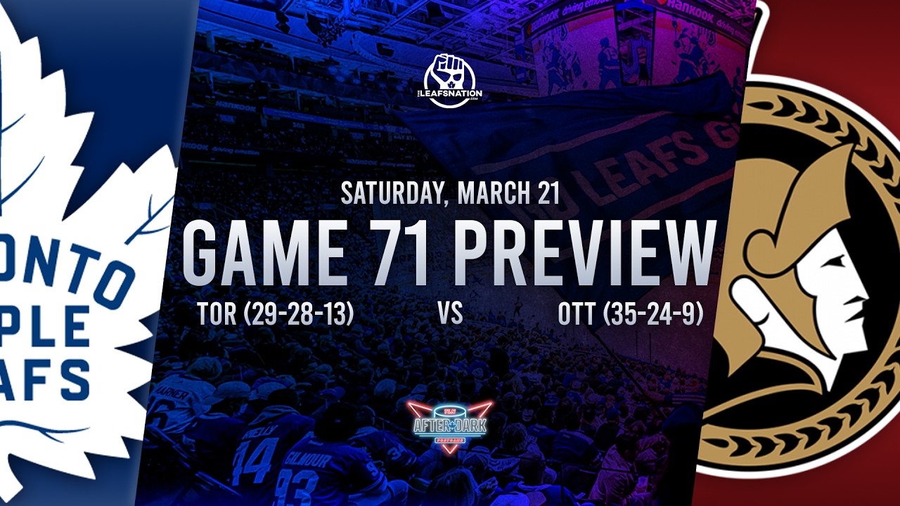 Toronto Maple Leafs vs Ottawa Senators Game 71 Preview: Lineups, Goaltenders, & Best Bets