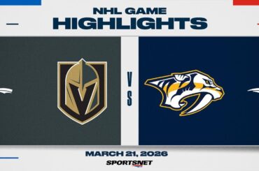 NHL Highlights | Golden Knights vs. Predators - March 21, 2026