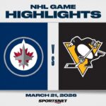 NHL Highlights | Jets vs. Penguins - March 21, 2026
