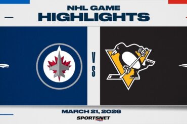 NHL Highlights | Jets vs. Penguins - March 21, 2026