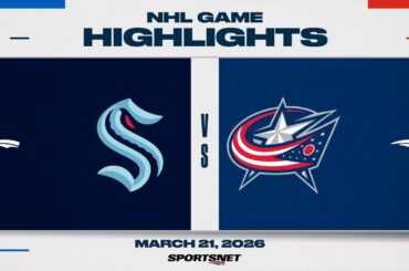 NHL Highlights | Kraken vs. Blue Jackets - March 21, 2026