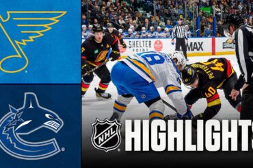Blues vs. Canucks | NHL Highlights | March 21, 2026