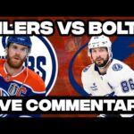 Edmonton Oilers Vs Tampa Bay Lightning LIVE COMMENTARY! | 2025-26 NHL Season