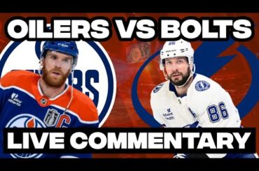 Edmonton Oilers Vs Tampa Bay Lightning LIVE COMMENTARY! | 2025-26 NHL Season
