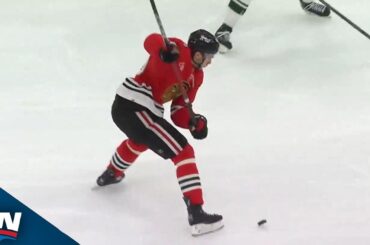 Blackhawks' Louis Crevier Blasts The Fastest Slapshot Goal Of The Season