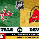 🔴LIVE : New Jersey Devils Vs Washington Capitals | NHL 2026 | NHL Live SCOREBOARD