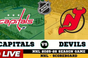 🔴LIVE : New Jersey Devils Vs Washington Capitals | NHL 2026 | NHL Live SCOREBOARD