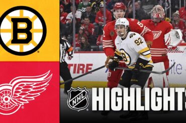 Bruins vs. Red Wings | NHL Highlights | March 21, 2026