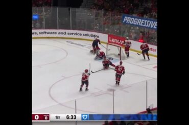 What a play by William Carrier to set up Jankowski 🧠  Hurricanes vs Capitals