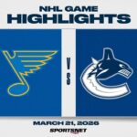 NHL Highlights | Blues vs. Canucks - March 20, 2026
