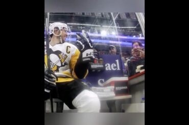 Sidney Crosby Chats with a Fan from the Box 🗣️