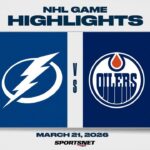 NHL Highlights | Lightning vs. Oilers - March 21, 2026