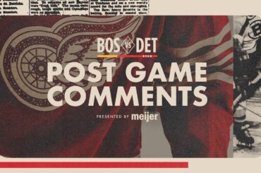 Lucas Raymond, Moritz Seider, Todd McLellan Post Game Comments vs. BOS | March 21, 2026