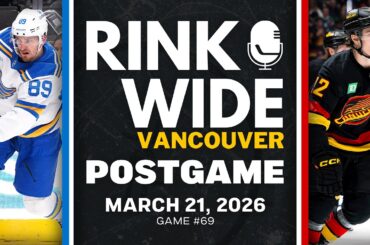 RINK WIDE POST-GAME: Vancouver Canucks vs St. Louis Blues | Game #69  - Mar. 21, 2026